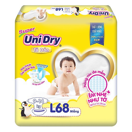 Tã dán Unidry L68 (9 - 14 kg)