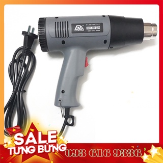 Máy khò ⚡️ 𝐅𝐑𝐄𝐄 𝐒𝐇𝐈𝐏 ⚡️ Máy thổi hơi nóng, Súng khò nhiệt bọc thực phẩm 600 độ 1800W - SLC.VN