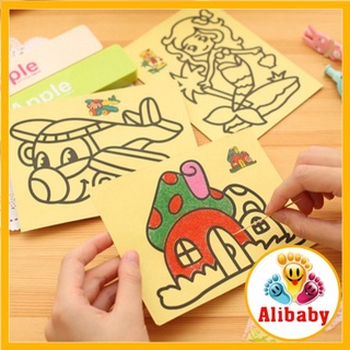 Tranh cát cho bé trai bé gái nhiều hình đồ chơi giao dục sáng tạo trẻ em E276