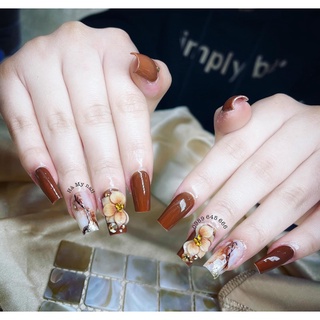 Hoa cúc nhọn đính nail, hoa bột gắn móng tay siêu xinh Thiên Di Nail