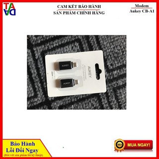 Bộ 2 Đầu Chuyển OTG 3.0 Từ USB Ra USB Type-C Aukey CB-A1