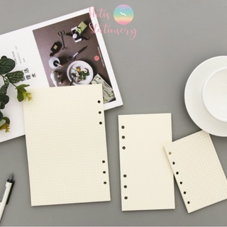 [HOTIS] Giấy refill sổ bìa còng binder notebook A6/ A5/ B5/ A4