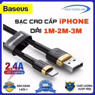 Dây sạc iphone baseus cafule cáp sạc bọc dù ipad dài 1m 2m 3m 0.23m - vienthonghn