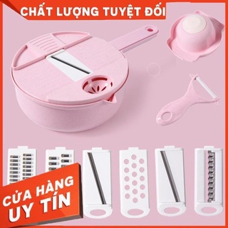 (Video Clip)  Rổ Bào Rau Củ Đa Năng 12 Món Cực Kỳ Tiện Lợi Cho Nhà Bếp Không Lo Đứt Tay