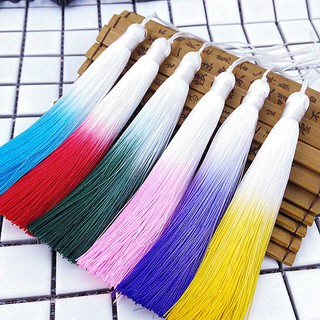 Tua rua ombre nhiều màu 10-13cm gắn sáo quạt nguyên liệu làm trâm làm trang sức cổ trang
