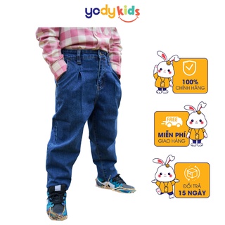 Quần bò trẻ em YODY dáng baggy cạp chun cao co giãn tốt QJK5010