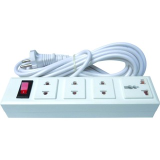 Ổ CẮM CHỊU NHIỆT ABS 4 LỖ 1 CT 3 MÉT 2000W