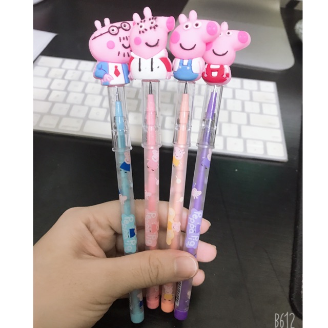 2 Cây Bút chì đốt heo Peppa