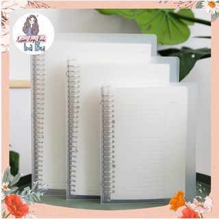 Sổ còng nhiều lỗ size A5, B5, A4 kèm 60 tơ giấy refill 100gsm (tặng kèm tab phân trang và bút đen) Binder