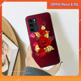 Ốp lưng Oppo RENO 6 5G hình hình hoa, thiên nga, đẹp thời trang - CAO CẤP - SANG TRỌNG