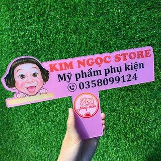 Bảng hiệu mica , Hastag cầm tay, đạo cụ chụp ảnh dành cho các shop bán hàng online