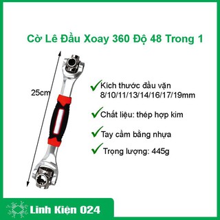 Cờ lê xoay 360 độ 48 trong 1 tay cầm cao su chất lượng cao