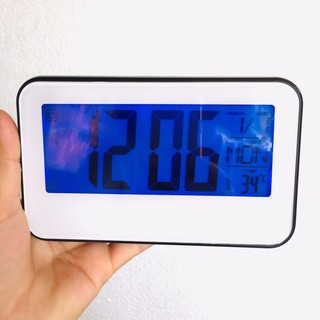 Đồng Hồ Để Bàn LED LCD Báo Thức Thời Tiết Cảm Biến Âm Thanh Cao Cấp DS-2618