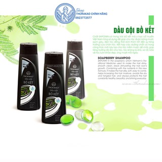 Dầu gội BỒ KẾT (Mới) 400ml Thorakao giúp tóc mềm mượt, sạch gàu, đen tóc