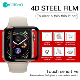Miếng Dán Cường Lực COTEetCI 4D Bảo Vệ Màn Hình Apple Watch Series 5/4/3/2/1 Chống Va Đập Trầy Sước 38mm|42mm|40mm|44mm