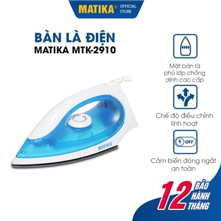 [Mã BMBAU50 giảm 10% đơn 99k] Bàn Là Khô MATIKA Cầm Tay MTK-2910