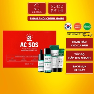 Bộ Kit Giảm Mụn Some By Mi AC SOS AHA BHA PHA 30 Days