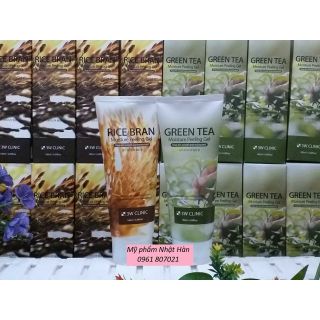 Tẩy Tế Bào Chết Trà Xanh/Gạo 3W Clinic 180 ml MẪU MỚI