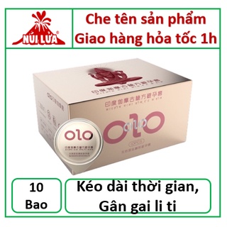 Bao cao su OZO Gân gai, Siêu mỏng, Kéo dài thời gian - Hộp 10 bao
