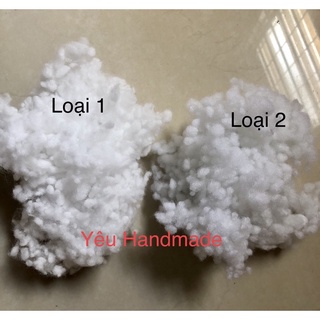 Combo 3kg bông bi nhồi thú len loại 1 - bông hạt