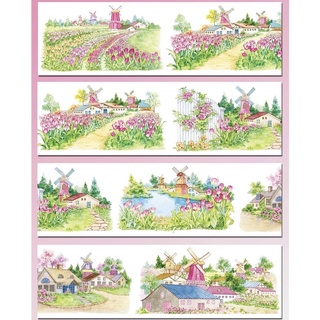 (chiết) washi tape cối xay gió