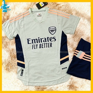 Bộ quần áo bóng đá CLB Arsenal Sân khách màu xám - Alex Sport