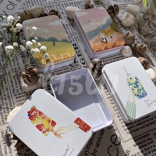 [Mã LIFE1404ALL50K giảm 10% đơn 200K] [t15l11] Hộp thiếc nhỏ đựng pan màu trang sức tiện lợi