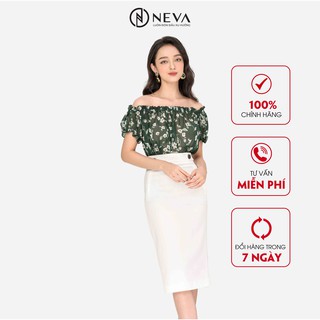 [Mã BMLTA50 giảm 10% đơn 99K] Áo trễ vai NEVA in họa tiết hoa nhiều màu B130112