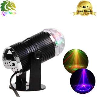 [HCM] Đèn Led 7 màu cảm ứng xoay theo nhạc