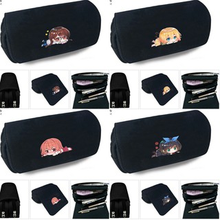 Hộp bút vải canvas khóa trắng DỊCH VỤ CHO THUÊ BẠN GÁI ver NẰM Kanojo Okarishimasu anime chibi đi học