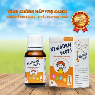 [CAM KẾT CHÍNH HÃNG] Vitamin D3 - Newborn Drops tăng cường hấp thu calci, hỗ trơ thiếu ZVitamin D ở trẻ