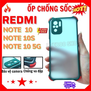 CHỐNG SỐCỐp lưng Bảo vệ Camera Xiaomi Redmi Note 10/ 10s/ 10 5G/ Redmi 10 - Chất liệu Nhám Cao cấp