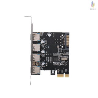 Card chuyển đổi PCI Express to USB 4 cổng 3.0 | Card PCI EX to USB 3.0 4 cổng