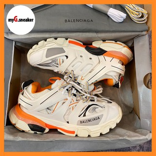 [MyGSneaker] Giày Balen Track trắng cam bản tiêu chuẩn