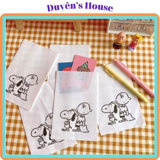 [Túi Xinh Giá Rẻ] Túi Giấy Gió Đựng Đồ Quà Tặng Hình Chú Chó Snoopy - P013
