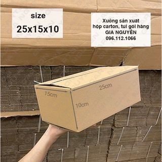 Combo 50 hộp đóng hàng 25x15x10 vận chuyển hàng Gia Nguyễn