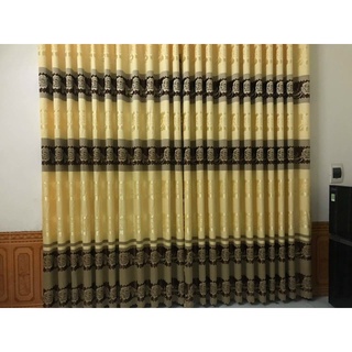 thanh lý rèm gấm dệt 1m50 cao 2m đã may sẵn