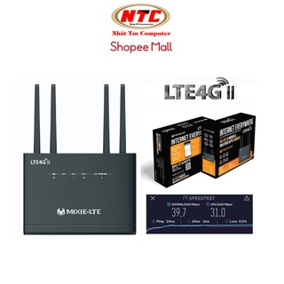 Phát wifi từ sim 4G MIXIE LTE4G II nâng cấp phát sóng cực xa hỗ trợ cùng lúc 32 User - nguồn trực tiếp 12V (đen)