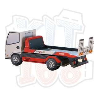 Mô hình giấy Xe tải kéo chở xe
