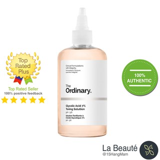 The Ordinary Glycolic Acid (AHA) 7% Toning Solution - Nước Hoa Hồng Tẩy Da Chết