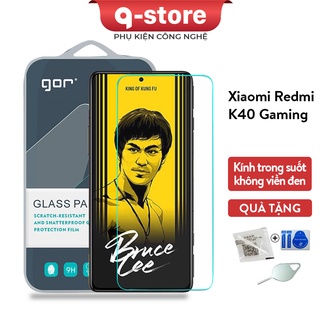 Cường lực Xiaomi Redmi K40 Gaming chính hãng GOR, Full hộp, tặng kèm keo chống hở mép