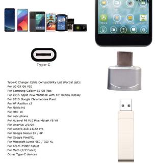 IOR* Type C To USB Female Data OTG Converter Adapter For Macbook Pro S8 Android Phone