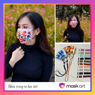 Khẩu trang in hình họa tiết 4 lớp MASKART