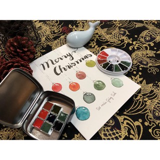 [MÀU NƯỚC] SET GIÁNG SINH MIJELLO 8 MÀU