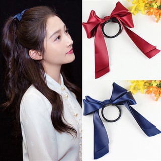 CT01 Cột tóc nơ vải bản to 14cm