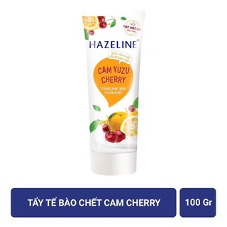 Sữa Rửa Mặt Hazeline Tẩy Tế Bào Chết Cam Yuzu Và Cherry 100g