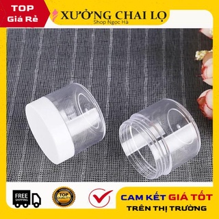 Hủ Đựng Kem ❤ GIÁ RẺ NHẤT ❤ Hủ nhựa chiết mỹ phẩm tròn 20g, 30g nắp trắng đựng kem , phụ kiện du lịch