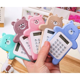 Máy Tính Mini Gấu Bỏ Túi Dễ Thương - Máy Tính Cầm Tay Học Sinh