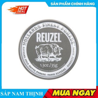 Sáp Vuốt Tóc Reuzel Extreme Hold Matte Pomade Chính Hãng 113g - Pomade Heo Xám