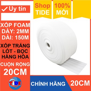 [Cuộn 150m x 20cm] Xốp chống sốc 2mm lót bọc hàng hóa – Màng xốp Foam dùng lót nền trong thi công sàn gỗ - Bọc hoa quả